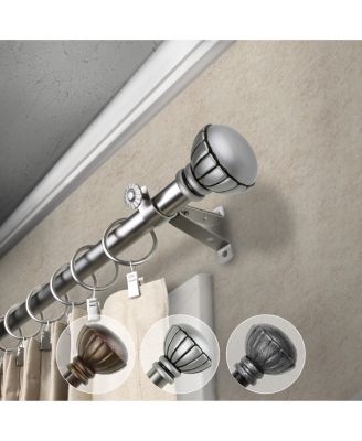 Rod Desyne - Magnolia Curtain Rod 0.8125" Diameter 48" - 84"
