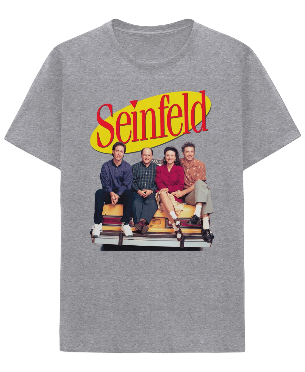 Hybrid Men's Seinfeld Short Sleeve T-shirt In Gray