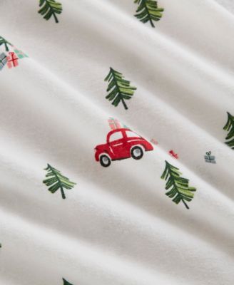 Printed Cotton Flannel 3-Pc. Sheet Set, Twin