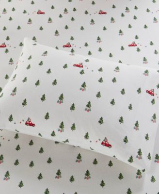 Printed Cotton Flannel 4-Pc. Sheet Set, King