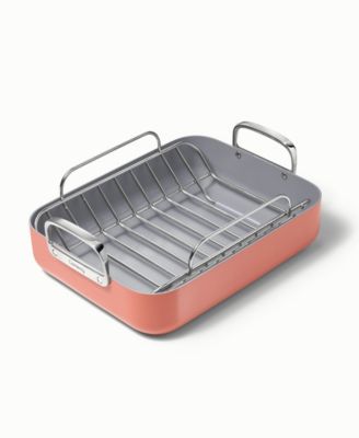 Non-Stick Ceramic-Coated 16.5" Roasting Pan with Rack