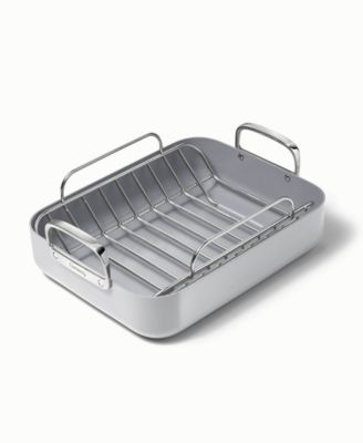 Non-Stick Ceramic-Coated 16.5" Roasting Pan with Rack