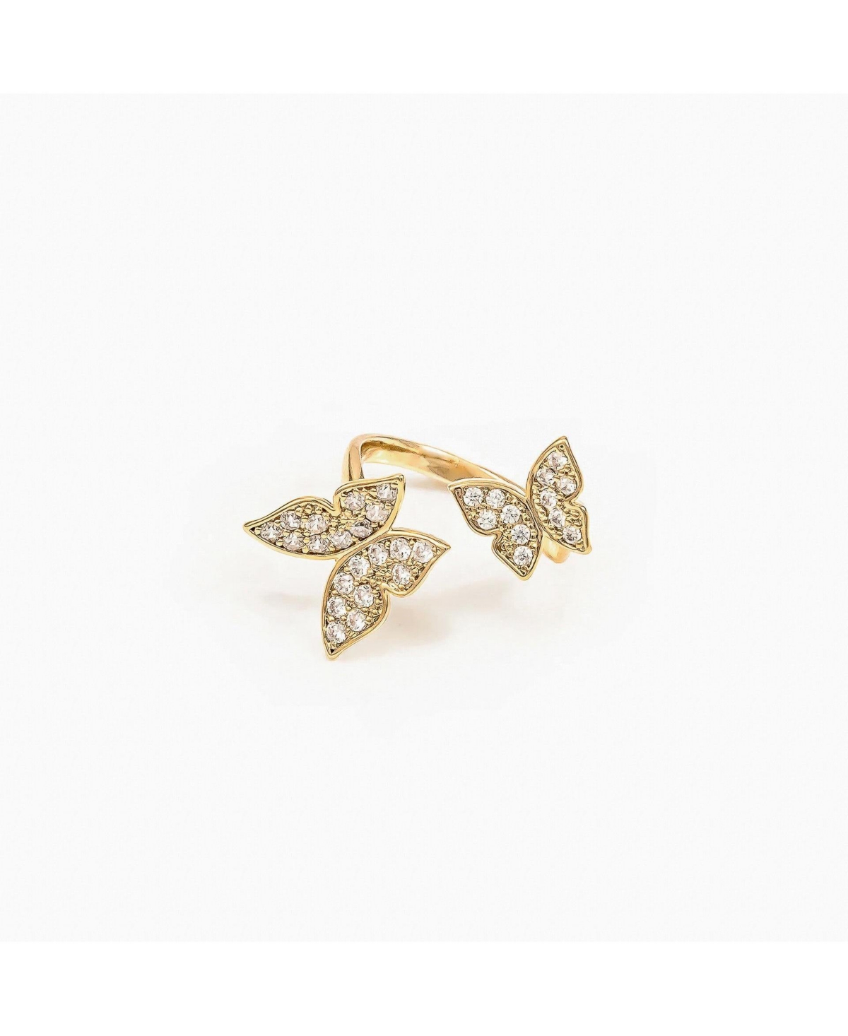 Butterfly Statement Adjustable Ring - Gold