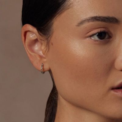 Sterling Silver 18k Gold Plated Hannah Hoops Holiday Gift Idea