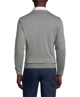 Men's Cotton Modal Fine Gauge V-neck Sweater