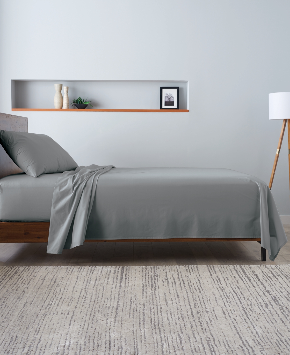 Ella Jayne Percale Cool and Crisp 300 Thread Count 100% Cotton -Pc. Sheet Set