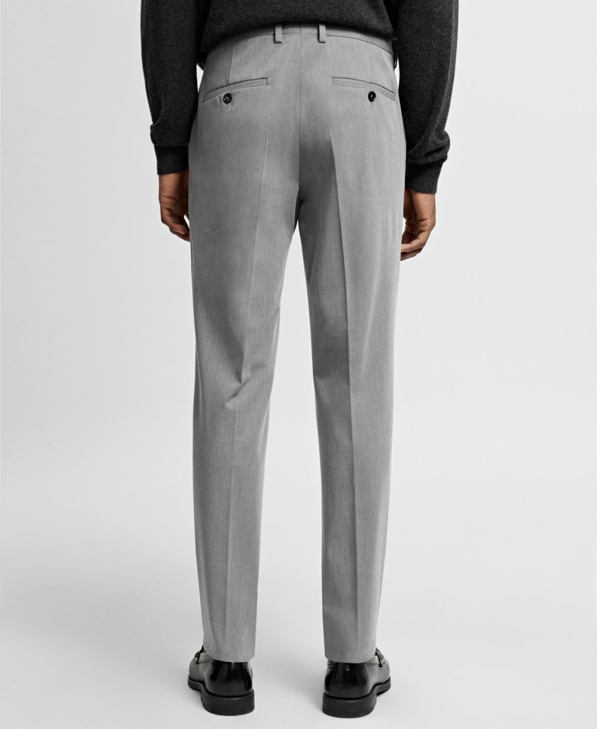 Mango Men's Stretch Fabric Super Slim-Fit Suit Pants