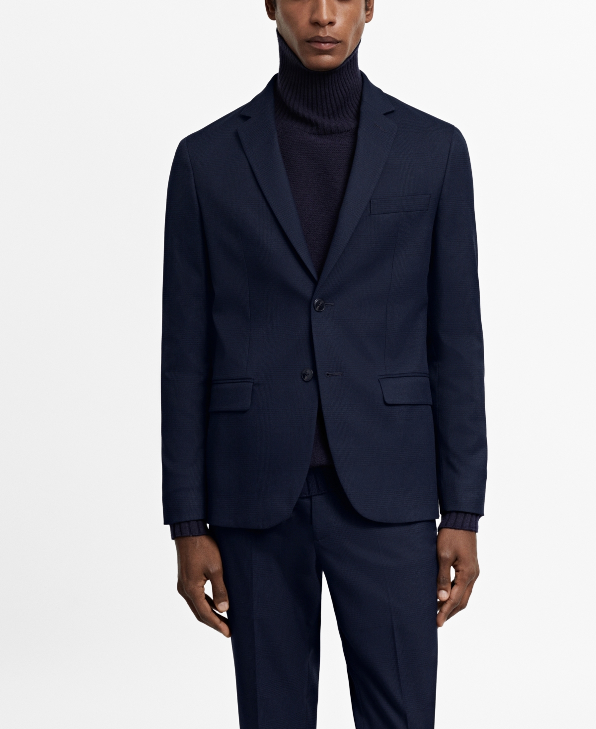 MANGO MEN'S SUPER SLIM-FIT STRETCH FABRIC SUIT BLAZER 