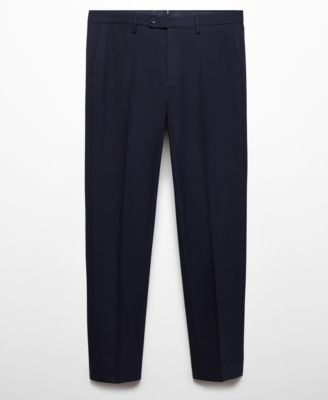 Men's Stretch Fabric Slim-Fit Suit Pants