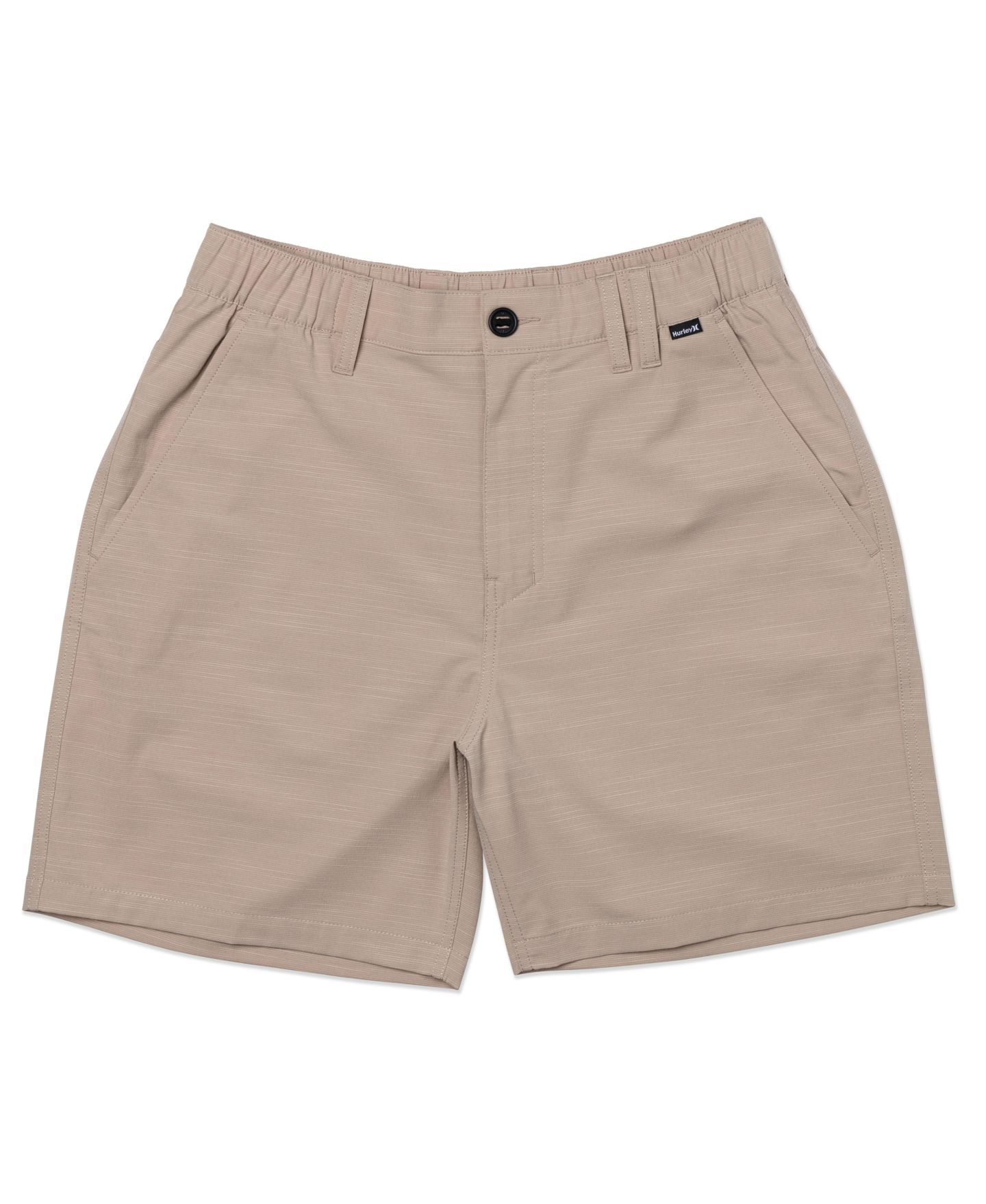 Мужские шорты Hurley Phantom Slub 3/4 Waistband 18" Stretch, цвет: Хаки — фото 6