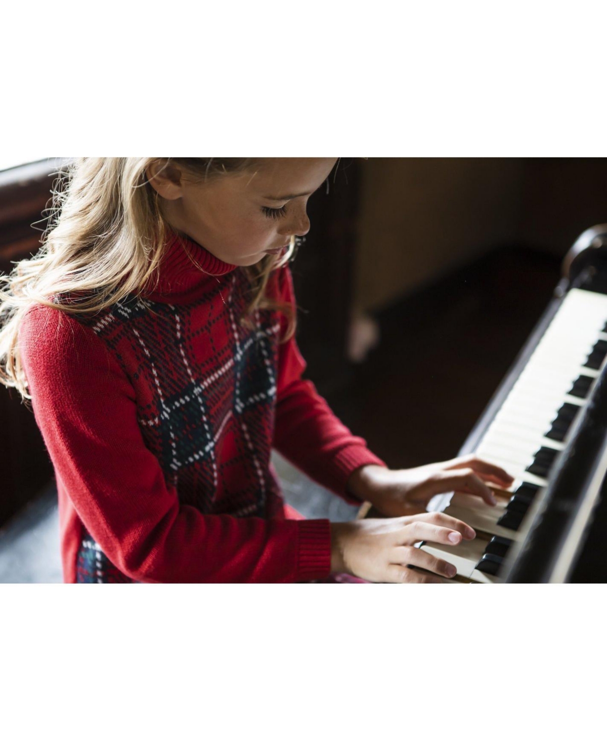 Hope & Henry Toddler Girls Turtleneck Sweater Dress