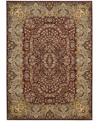 Kathy Ireland - kathy ireland Home Antiquities Stately Empire Burgundy 3'9" x 5'9" Area Rug