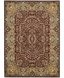 Home Antiquities Stately Empire Burgundy 9'10" x 13'2" Area Rug