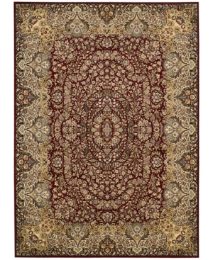 kathy ireland Home Antiquities Stately Empire Burgundy 5'3in x 7'4in Area Rug