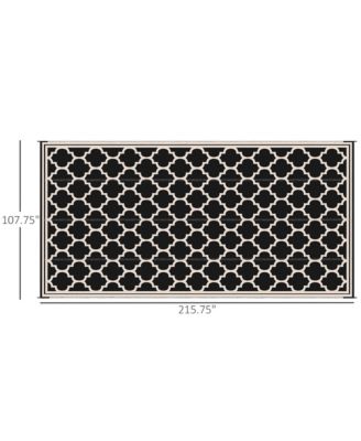 Outdoor Rug, 9' x 18' Plastic Rug, &