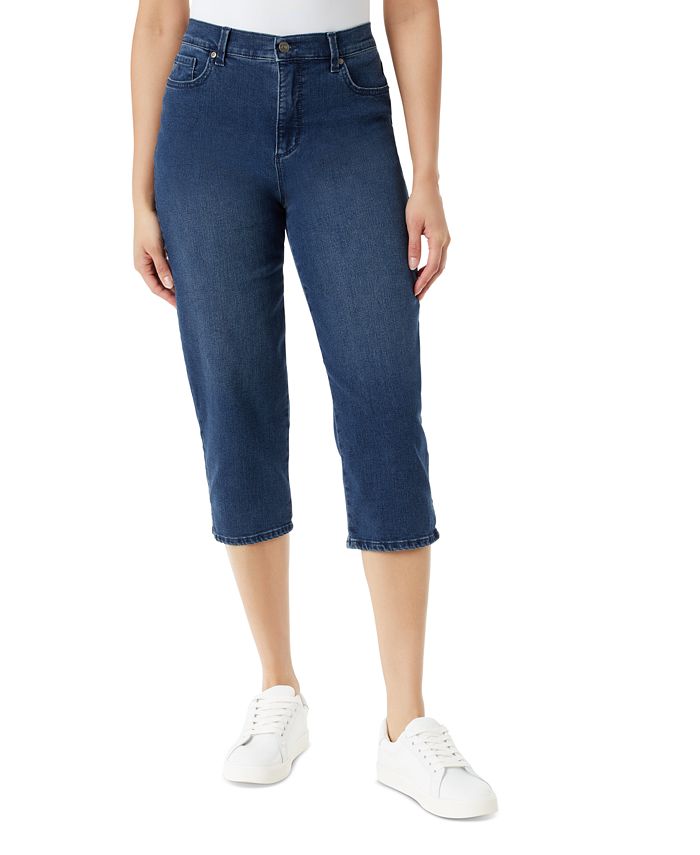Gloria Vanderbilt Amanda Pull-On Capri Jeans - Macy's