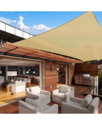 16x20 Ft 97% UV Block Rectangle Sun Shade Sail HDPE Canopy Patio Garden