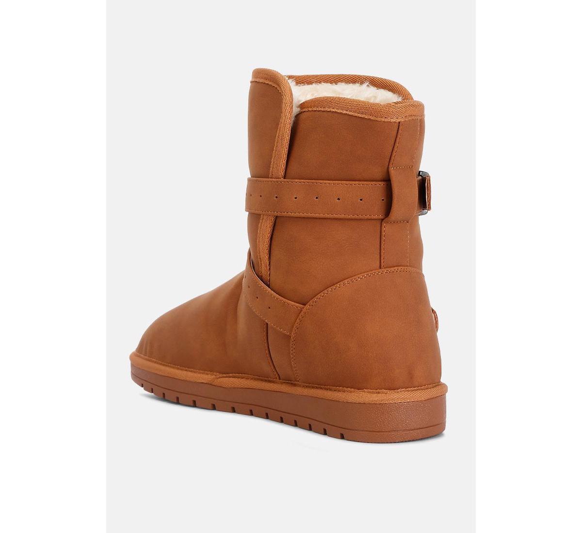 Womens basil buckle strap detail boots