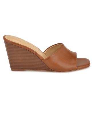 Nine West Women's Nessie Wedge Sandals Light Cognac
