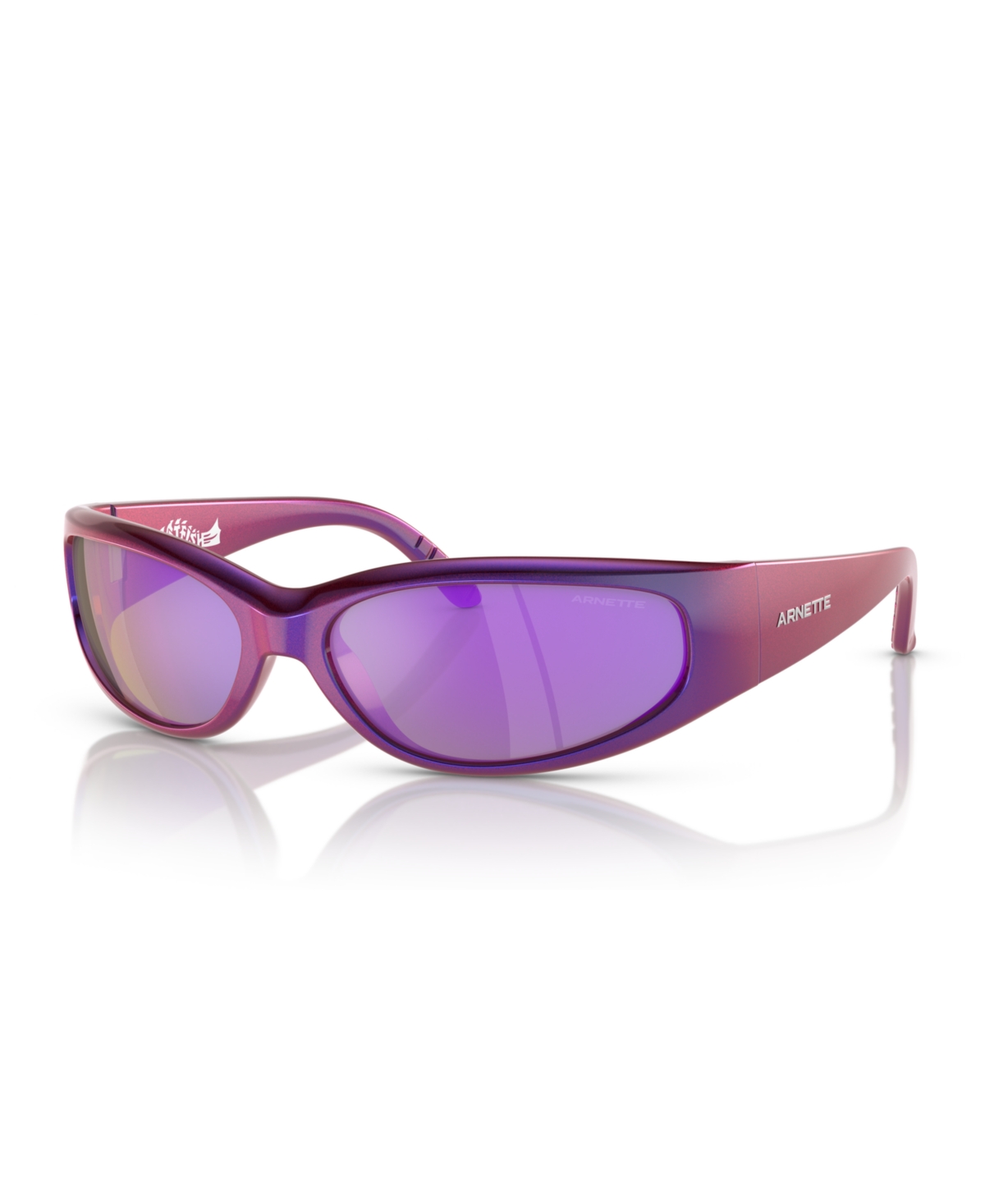 Men's Catfish Sunglasses, Mirror AN4302 - Iridescent Blue, Violet