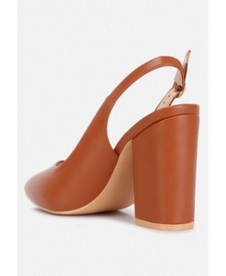 Womens creidne block heel pointed toe sandals