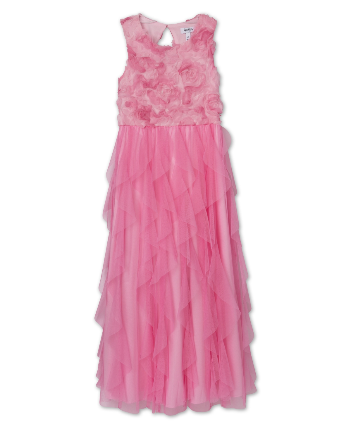 Shop Speechless Big Girls Sleeveless Tulle Social Dress In Light Pink