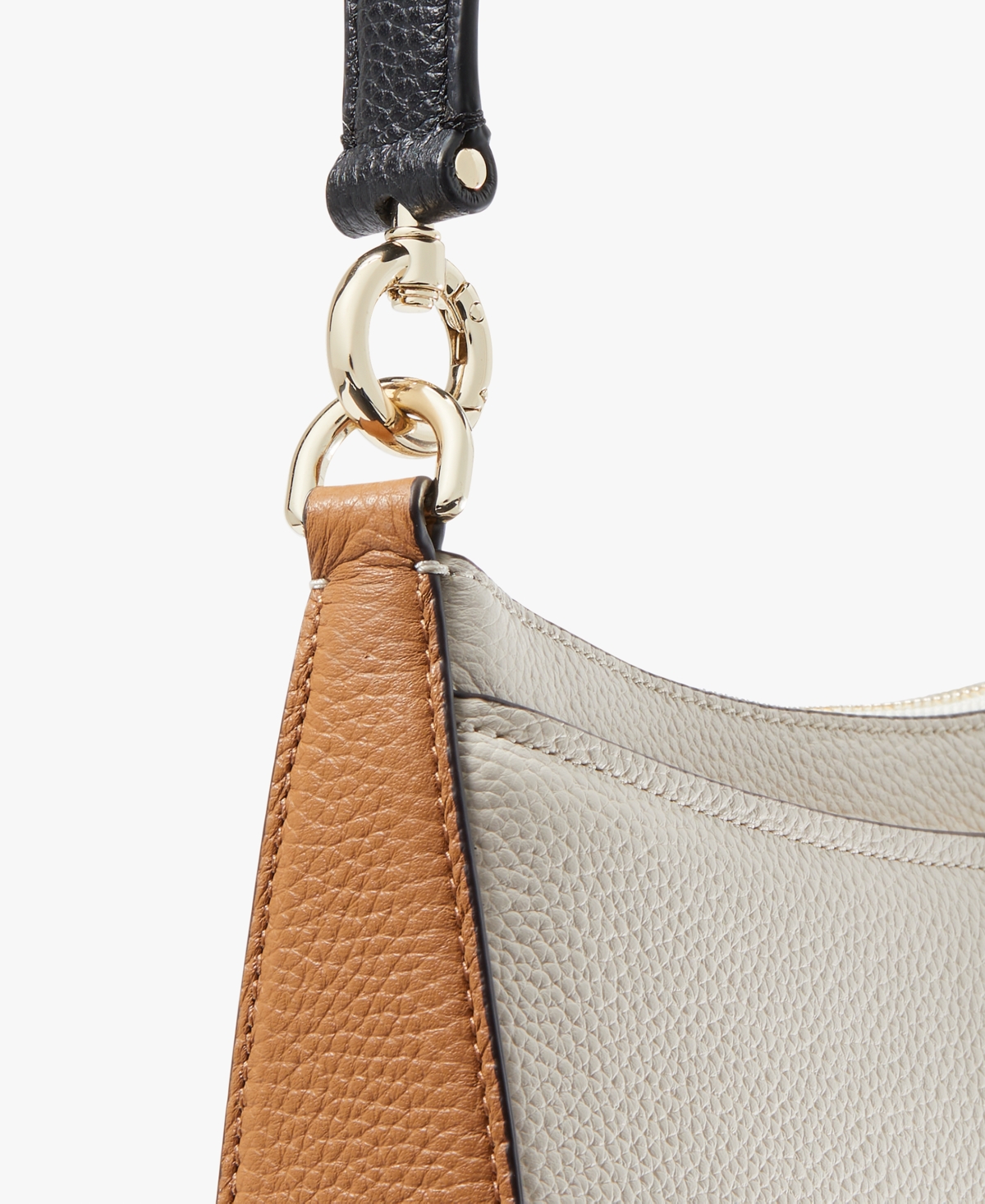 Kate Spade Hudson Pebbled Leather Small Convertible Crossbody In Neutral