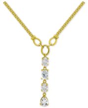 Italian Gold Tassel Lariat Long Necklace in 14k Gold-Plated Sterling Silver  - Macy's