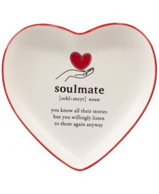 Valentine's Day Tidbit Plates, Set of 4 