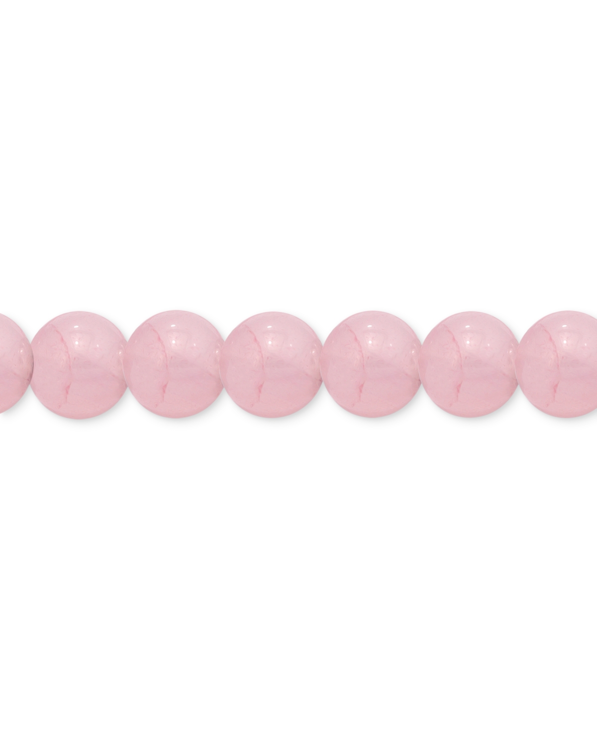 Giani Bernini Rose Quartz & Cubic Zirconia Heart Bead Stretch Bracelet in 18kPlated Sterling Silver - Gold