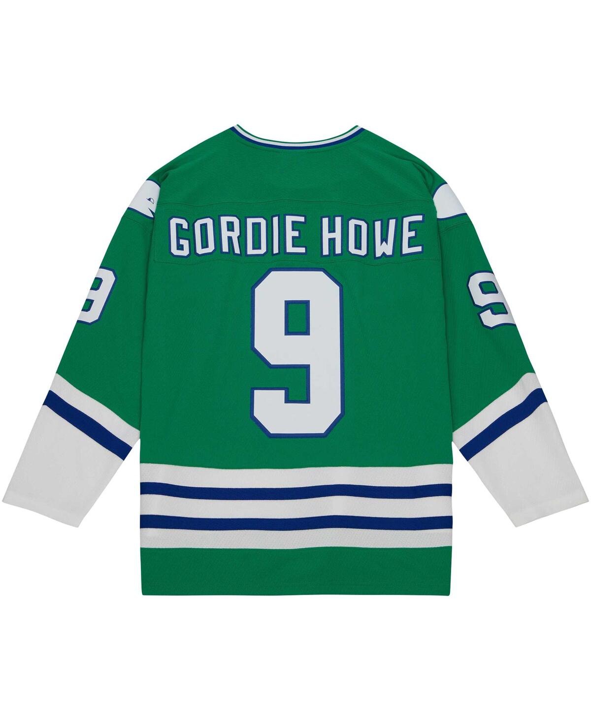 Men's Mitchell & Ness Gordie HoweHartford Whalers 1979/80 Blue Line Player Jersey - Green