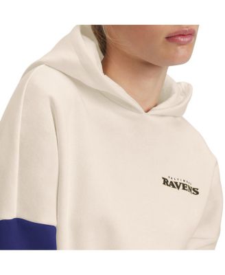Women's Cream, Purple Baltimore Ravens Harriet Pullover Hoodie