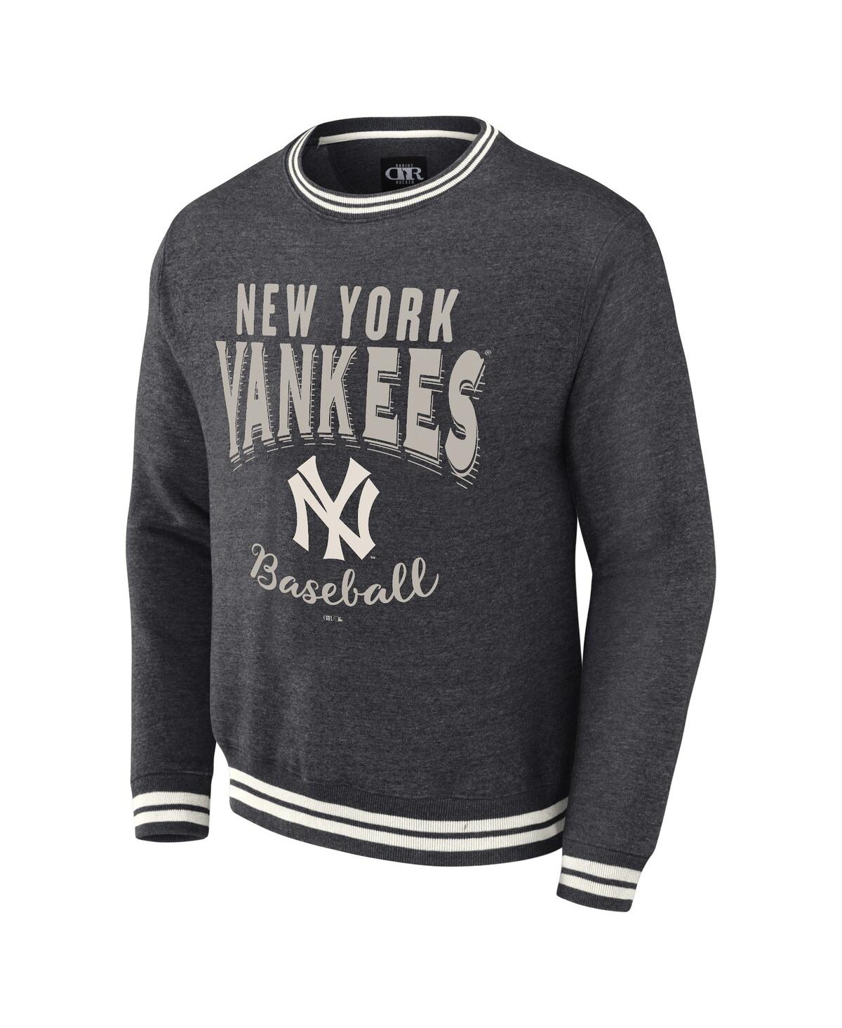Men's Darius Rucker Collection by FanaticsDistressed New York Yankees Vintage-Like Pullover Sweatshirt - Heather Charcoal