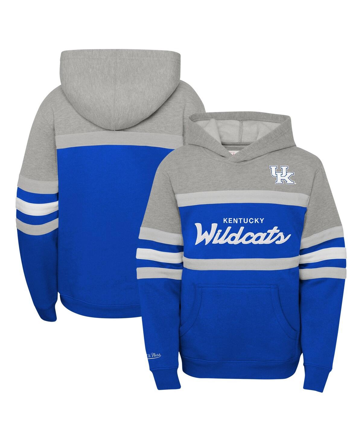 Shop Mitchell & Ness Big Boys  Royal Kentucky Wildcats Head Coach Hoodie