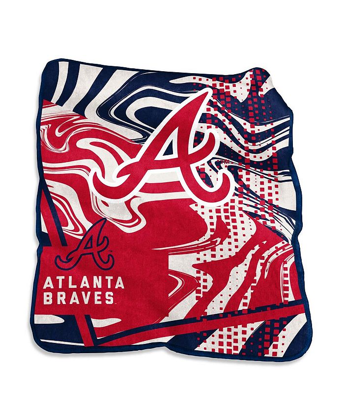 Logo Brands Atlanta Braves 50" x 60" Swirl Raschel Throw Blanket - Macy's