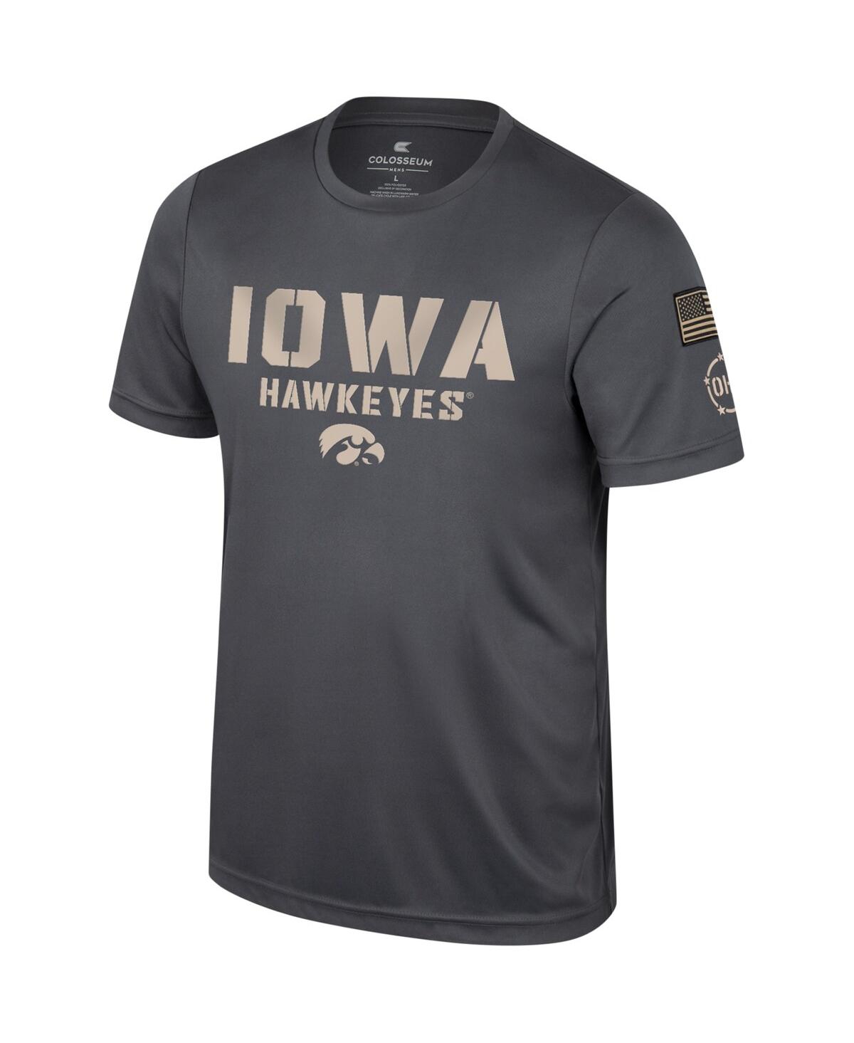 Shop Colosseum Men's  Charcoal Iowa Hawkeyes Oht Military-inspired Appreciation T-shirt