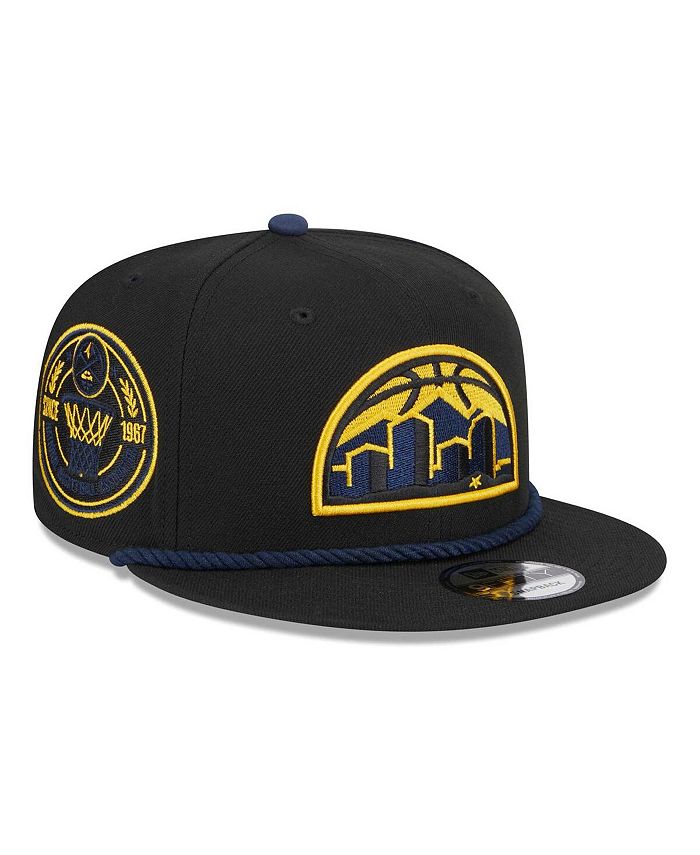 New Era Men's Black Denver Nuggets Back Laurels 9FIFTY Snapback Hat ...