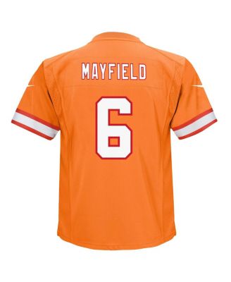 Preschool Boys and Girls Baker Mayfield Orange Tampa Bay Buccaneers Game Jersey