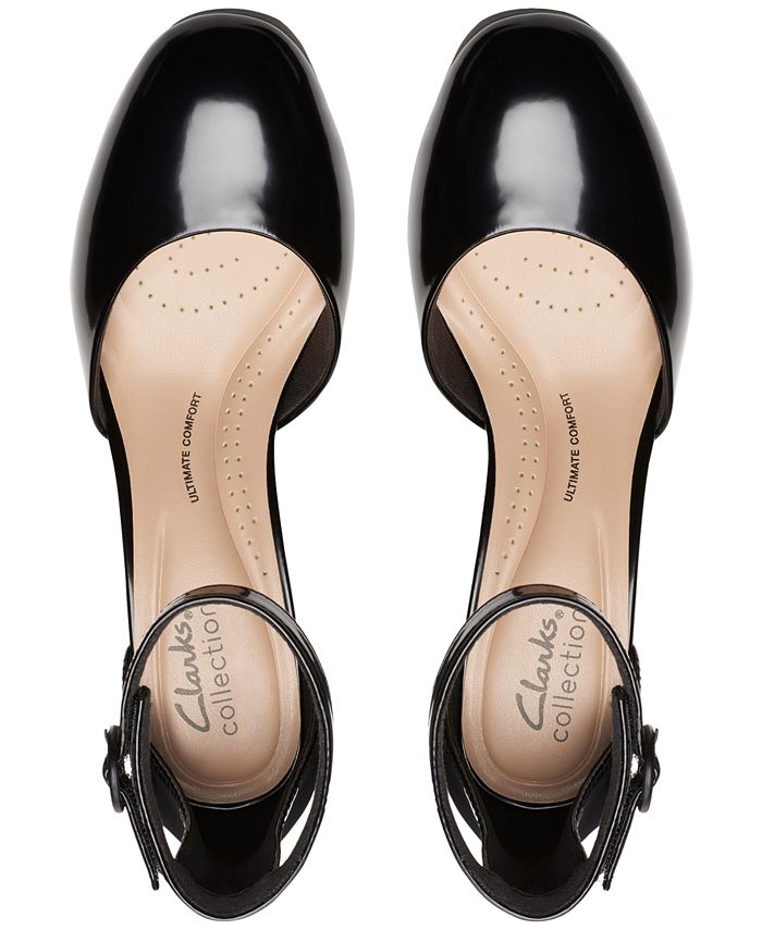 clarks platform pumps