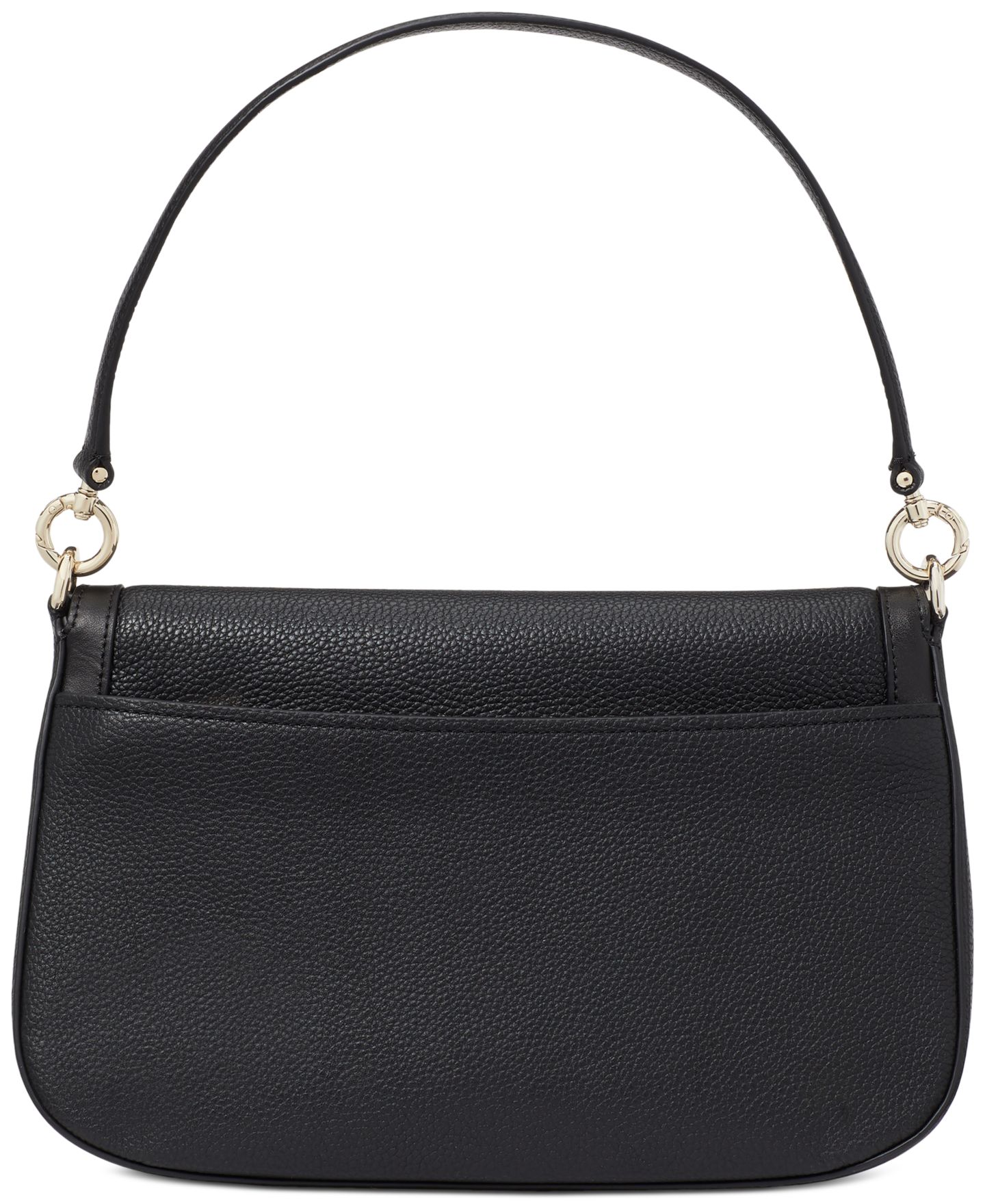 Женская сумка kate spade new york Hudson Small Pebbled Leather Flap Shoulder, цвет: Чёрный — фото 2