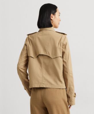 Lauren Ralph Lauren Women's Short Double-Breasted Trench