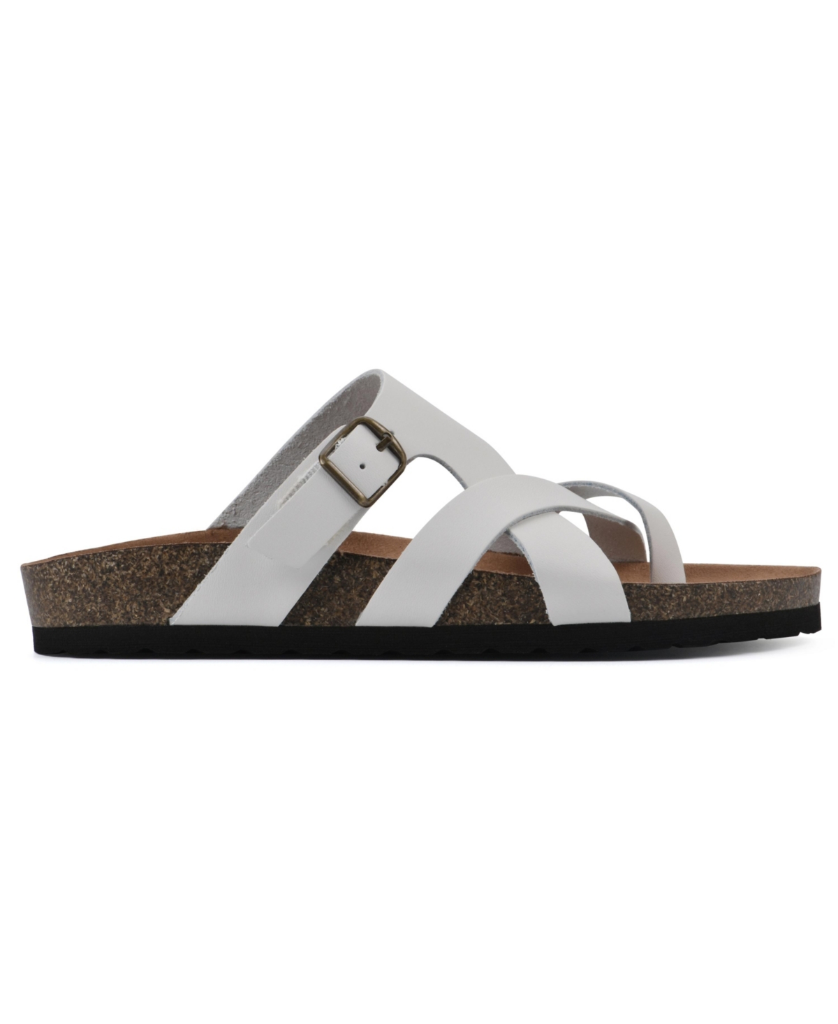 White Mountain Women's Graph Footbed Sandals
