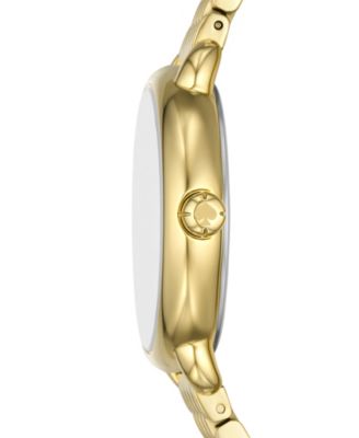 Women's Lily Avenue Three Hand Gold-Tone Stainless Steel Watch 34mm