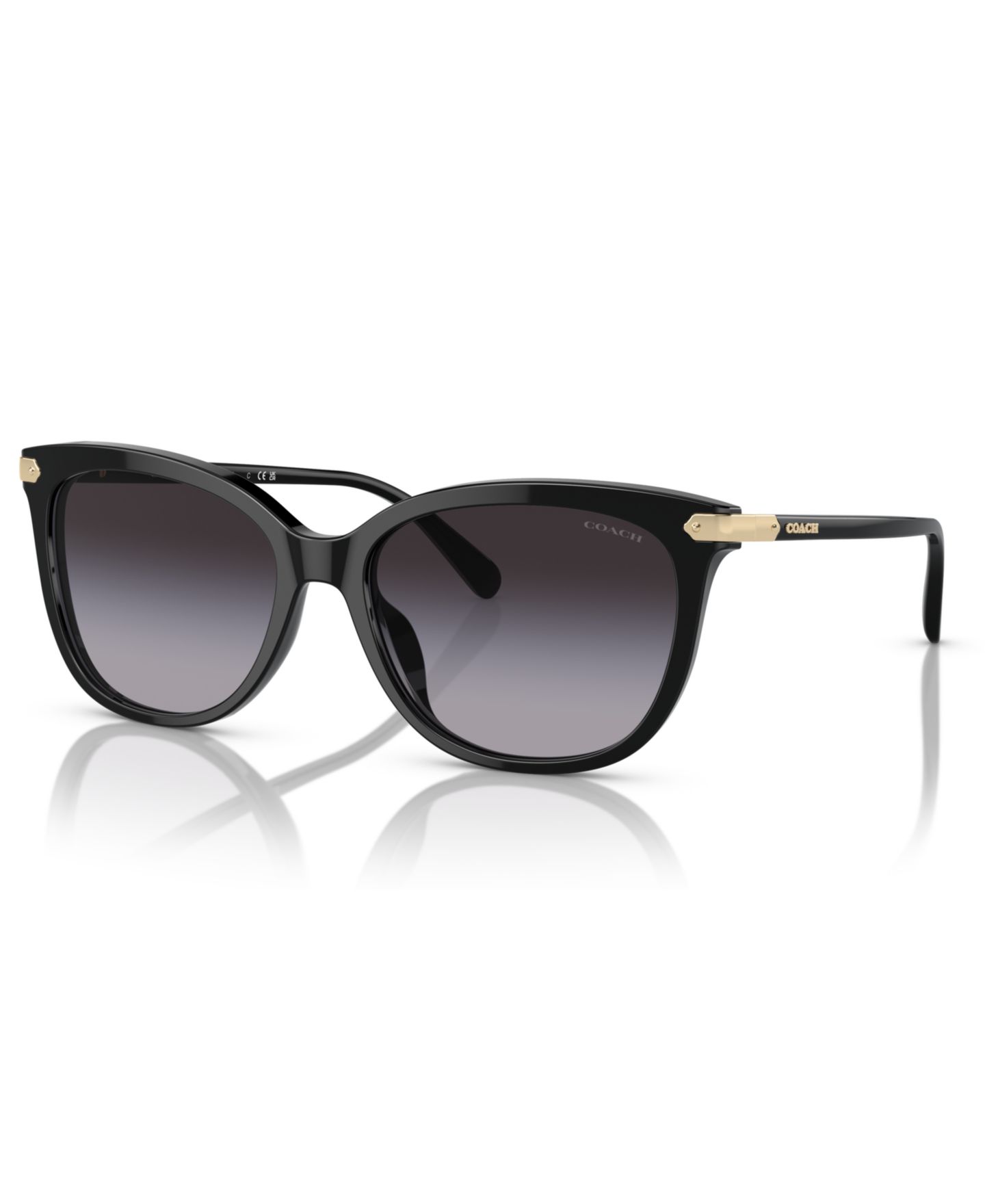 Женские солнцезащитные очки COACH CL926 Sunglasses, Gradient HC8378U, цвет: Чёрный — фото 1