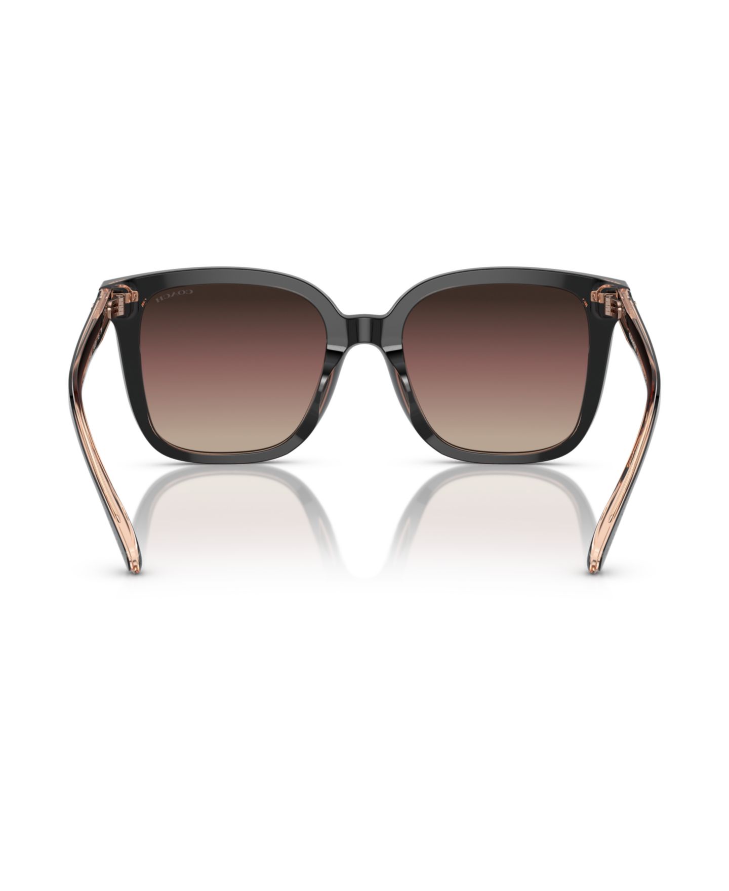 Женские солнцезащитные очки COACH CL919 Low Bridge Fit Sunglasses, Gradient HC8381F, цвет: Чёрный — фото 4