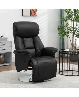 Adjustable Swivel Recliner Chair with Padded Arms