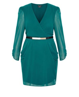 Plus Size Wrap Affair Dress