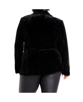 Plus Size Crushed Jacket