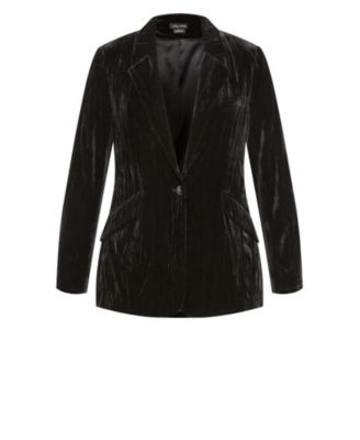 Plus Size Crushed Jacket