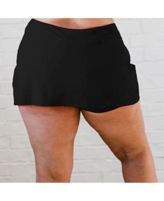 Plus Size Short Swim Skort